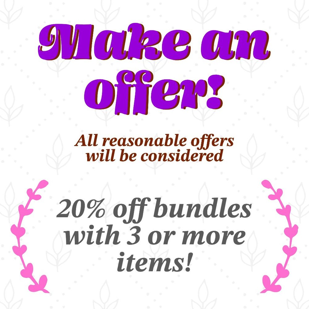 Don't be afraid to make me an offer!